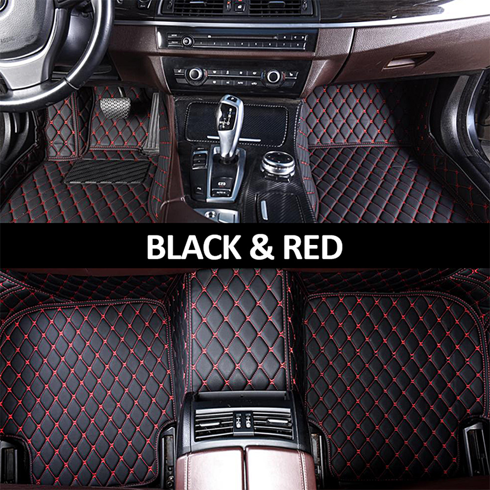 Diamond Stitching Custom Luxury Car Mats Set