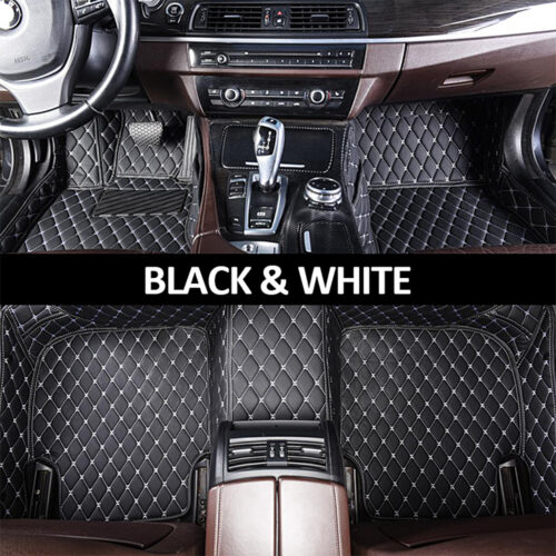 https://indymats.us/wp-content/uploads/2022/10/Black-Leather-and-White-Stitching-Diamond-Car-Mats-Main-500x500.jpg